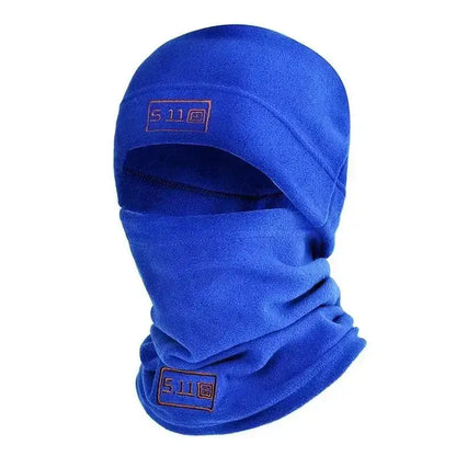 Blue fleece balaclava perfect for winter warm outdoor fleece hat and scarf needs