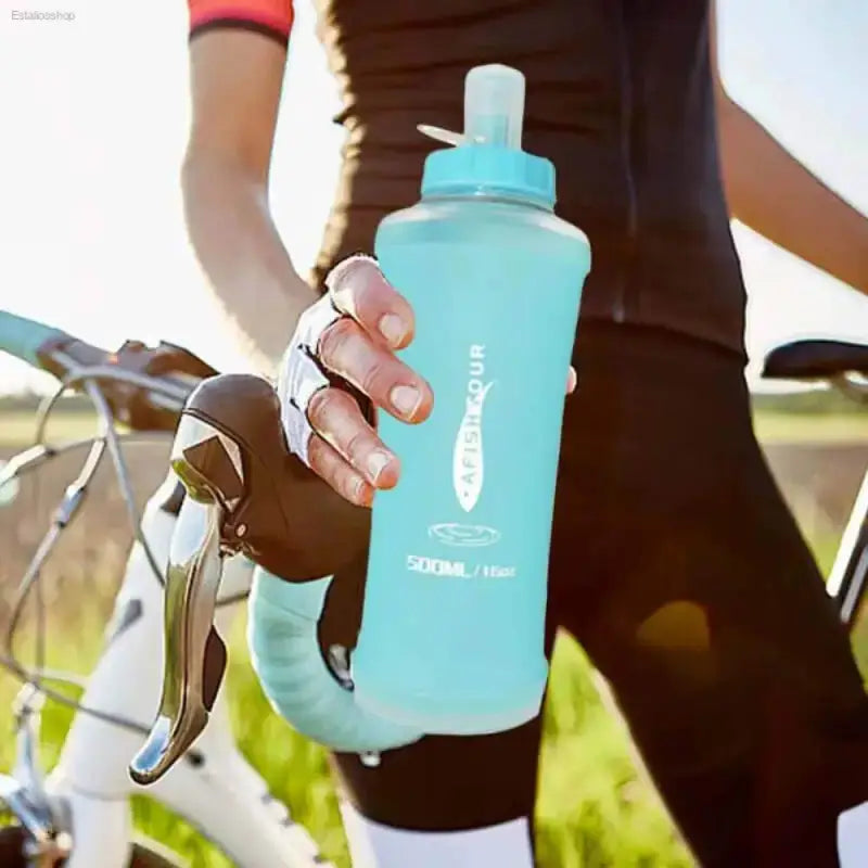 Flexible Expandable Sports Water Bottle for Hydration - Estalios