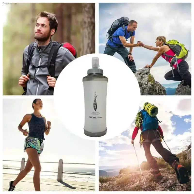 Flexible Expandable Sports Water Bottle for Hydration - Estalios