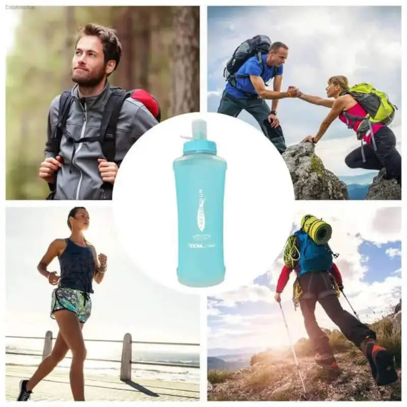 Flexible Expandable Sports Water Bottle for Hydration - Estalios