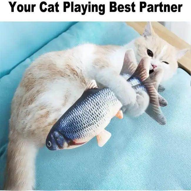Flipping Fish Toy for Cats - Exciting USB Charged Fun - Estalios