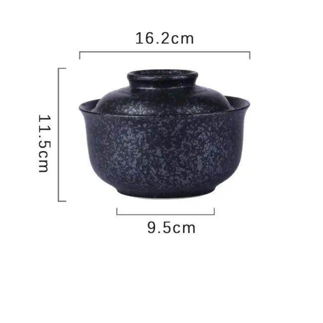 Enchanting Floral Ceramic Bowl with Artistic Lid for Home Decor - Estalios