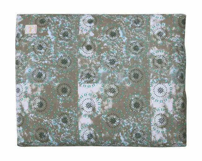 Floral Patterned Yoga Meditation Cushion for Comfort and Style - Estalios