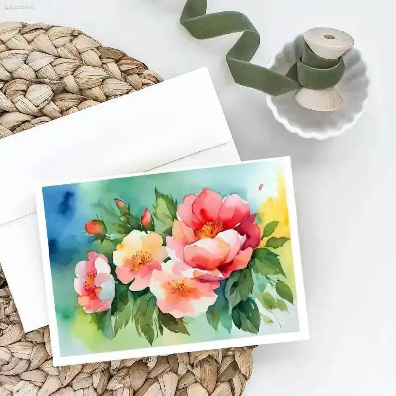 Floral Watercolor Card Burst! Okay, here's a product description for Floral Watercolor Card Burst! Unleash a burst of floral beauty with our exquisite - Estalios