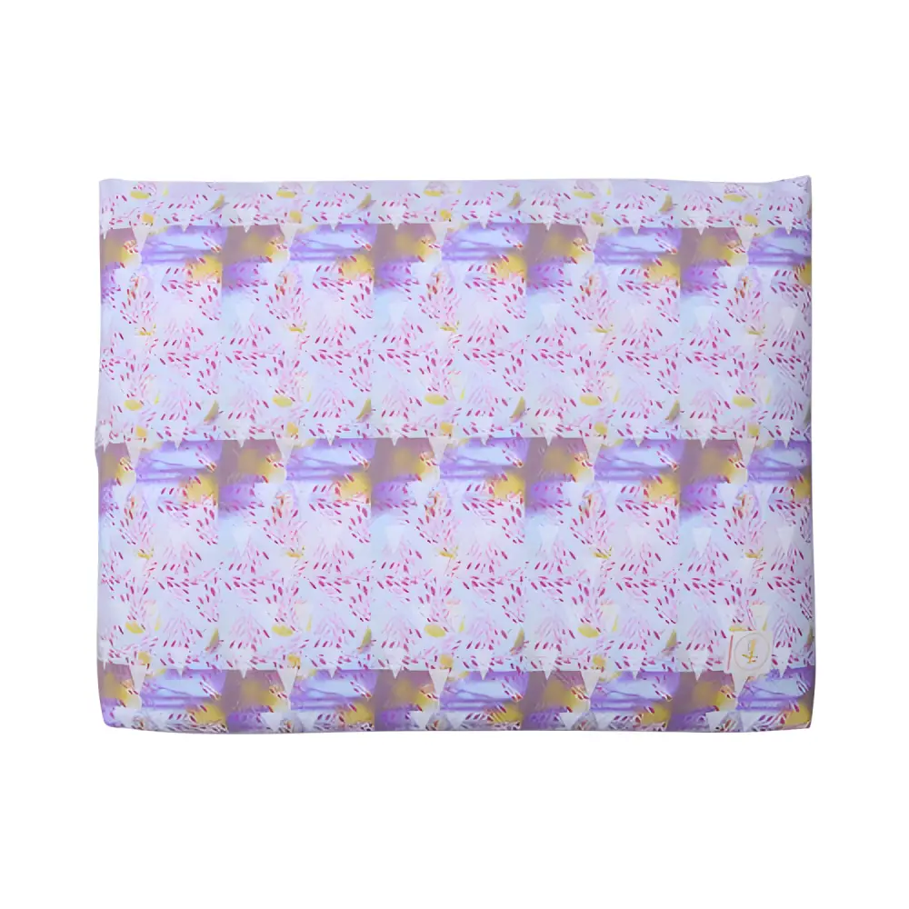 Patterned folded blanket for Floral Zabuton Yoga Meditation Cushion perfect for yoga meditation