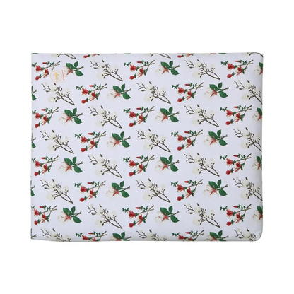 Floral patterned fabric on a comfy Floral Zabuton Yoga Meditation Cushion