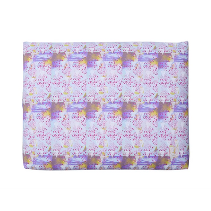 Patterned rectangular cushion for comfortable yoga meditation with Floral Zabuton Yoga