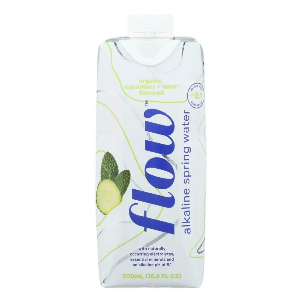 Flow Alkaline Cucumber Mint Water: Quench your Thirst! Hydrate with Flow Alkaline Cucumber Mint Water, Sourced Straight from the Spring and Packaged in Eco- - Estalios