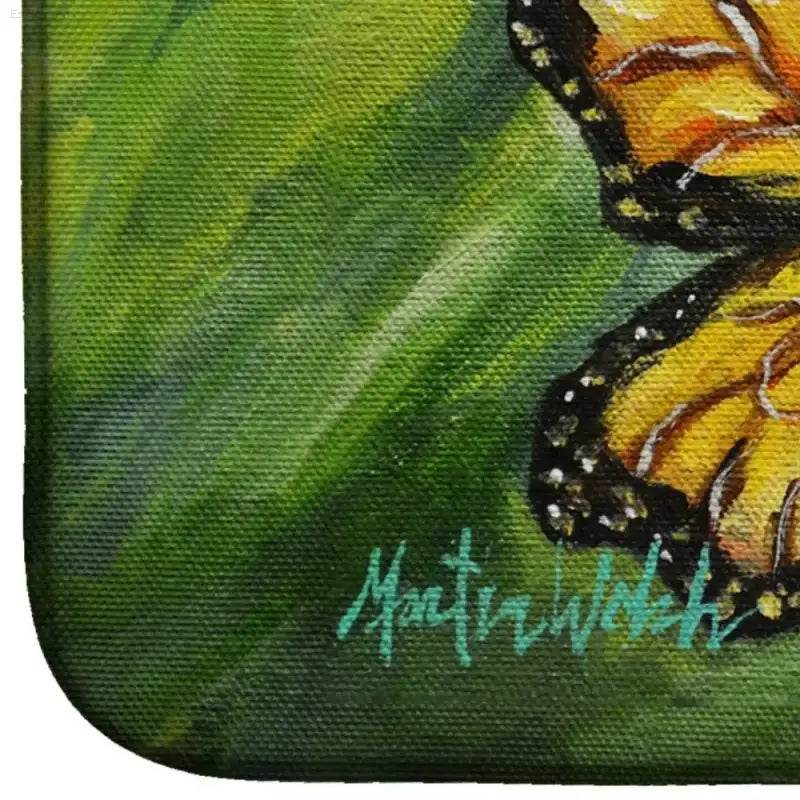 Flutter-dry: Butterfly Dish Drying Mat Magic! Here's the Product Description you Asked For: Introducing the Butterfly Bliss Dish Drying Mat, where Functionality - Estalios