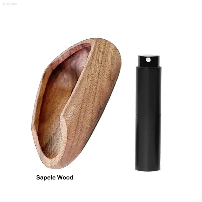 FLYMUYU 2-in-1 Wooden Coffee Bean Dosing Cup & Spray Bottle Set - Elevate Your Brewing Experience!