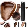 FLYMUYU 2-in-1 Wooden Coffee Bean Dosing Cup & Spray Bottle Set - Elevate Your Brewing Experience!
