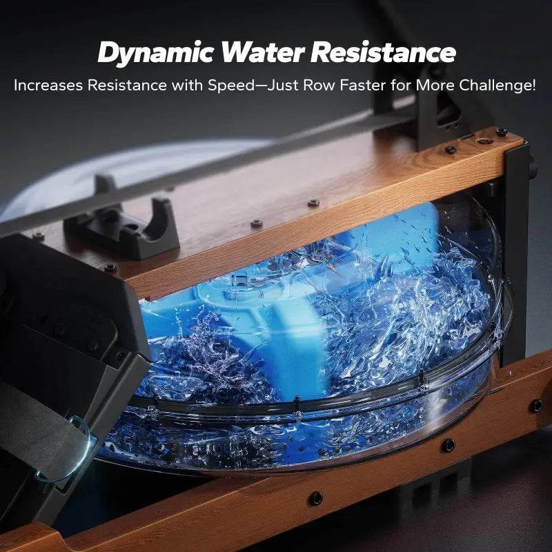Foldable Water Rowing Machine for Home, 400LBS Capacity - Estalios