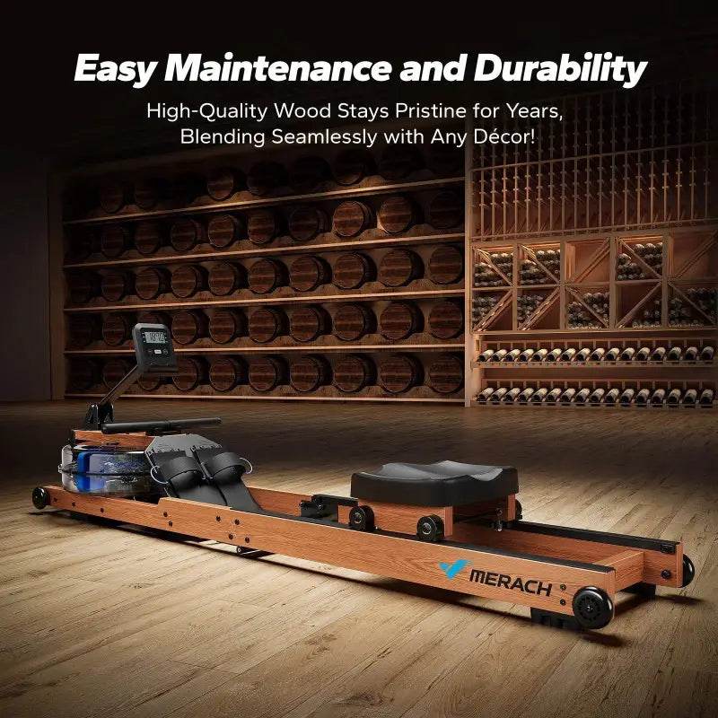 Foldable Water Rowing Machine for Home, 400LBS Capacity - Estalios