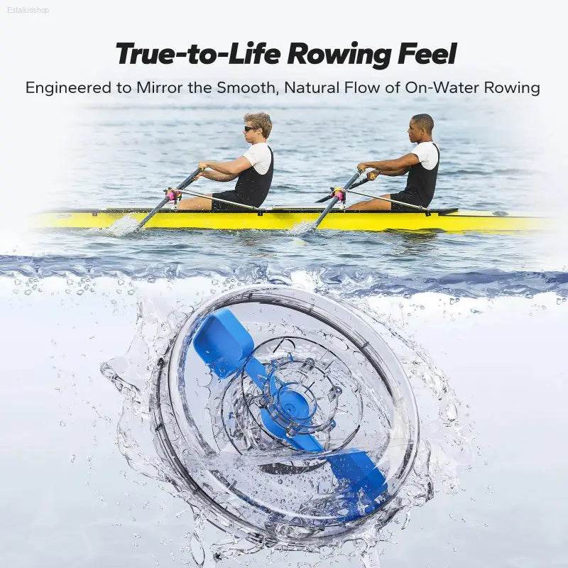 Foldable Water Rowing Machine for Home, 400LBS Capacity - Estalios