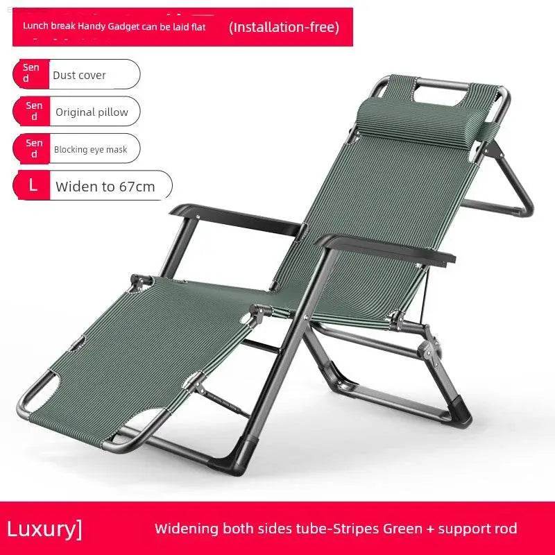 Folding Bed Single Bed Office Lunch Break Recliner Bed for Lunch Break For Home Adult Simple Accompanying Bed Portable Camp Bed - Estalios