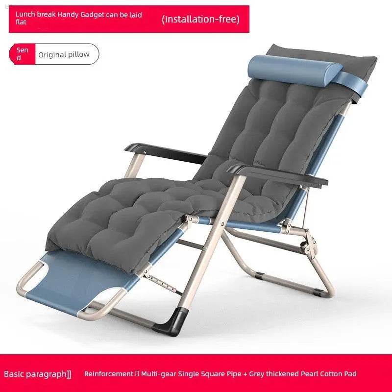 Folding Bed Single Bed Office Lunch Break Recliner Bed for Lunch Break For Home Adult Simple Accompanying Bed Portable Camp Bed - Estalios