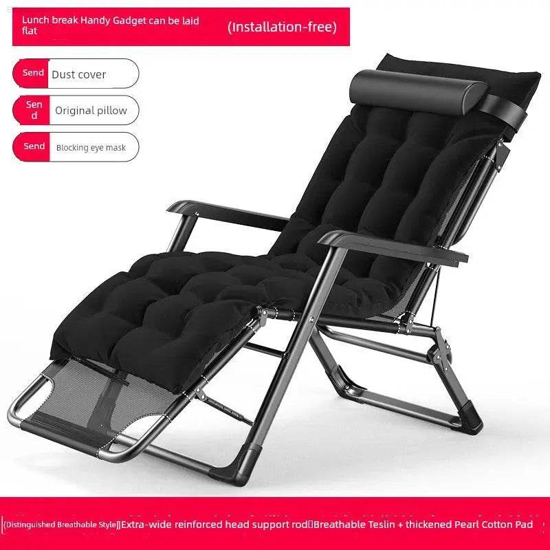 Folding Bed Single Bed Office Lunch Break Recliner Bed for Lunch Break For Home Adult Simple Accompanying Bed Portable Camp Bed - Estalios