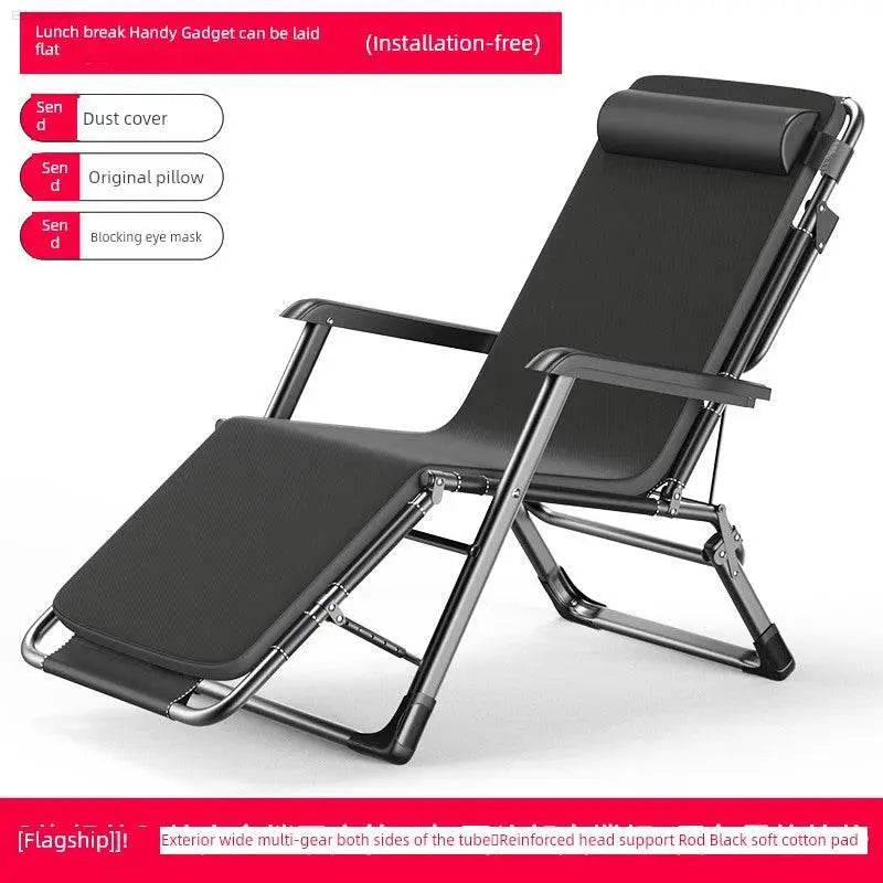 Folding Bed Single Bed Office Lunch Break Recliner Bed for Lunch Break For Home Adult Simple Accompanying Bed Portable Camp Bed - Estalios