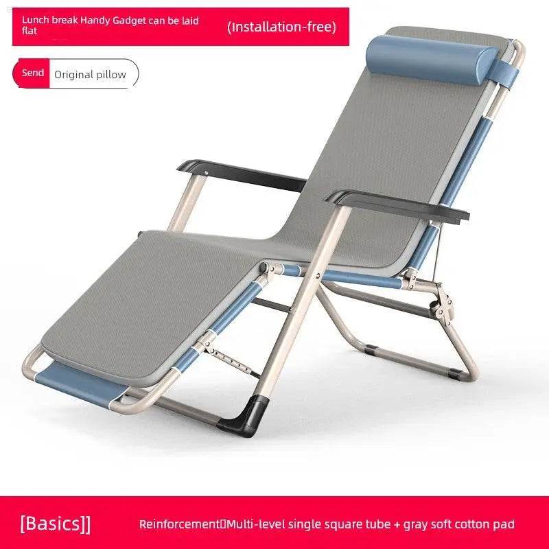 Folding Bed Single Bed Office Lunch Break Recliner Bed for Lunch Break For Home Adult Simple Accompanying Bed Portable Camp Bed - Estalios