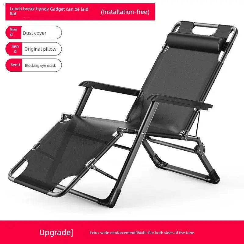 Folding Bed Single Bed Office Lunch Break Recliner Bed for Lunch Break For Home Adult Simple Accompanying Bed Portable Camp Bed - Estalios