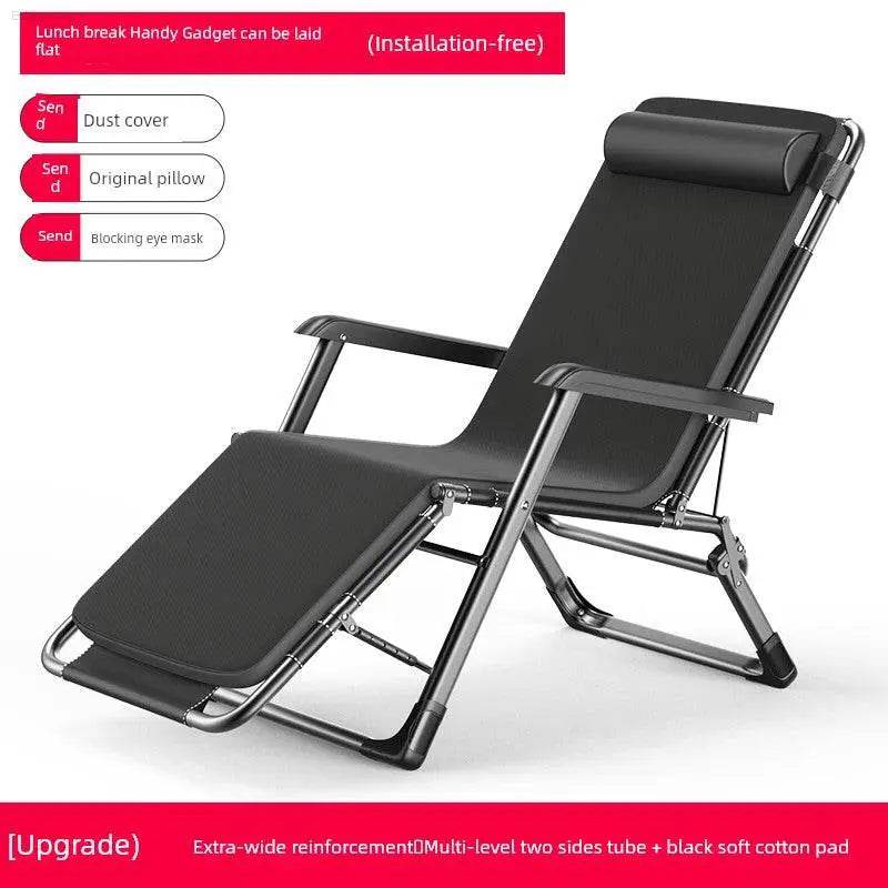 Folding Bed Single Bed Office Lunch Break Recliner Bed for Lunch Break For Home Adult Simple Accompanying Bed Portable Camp Bed - Estalios