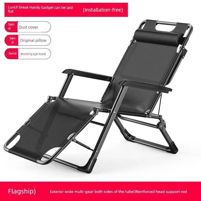 Folding Bed Single Bed Office Lunch Break Recliner Bed for Lunch Break For Home Adult Simple Accompanying Bed Portable Camp Bed - Estalios