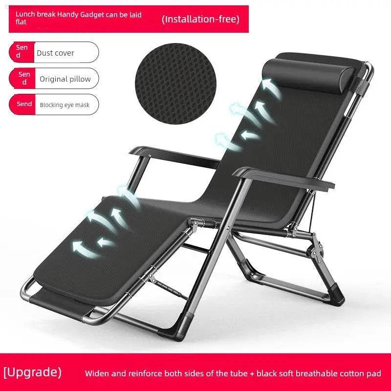 Folding Bed Single Bed Office Lunch Break Recliner Bed for Lunch Break For Home Adult Simple Accompanying Bed Portable Camp Bed - Estalios