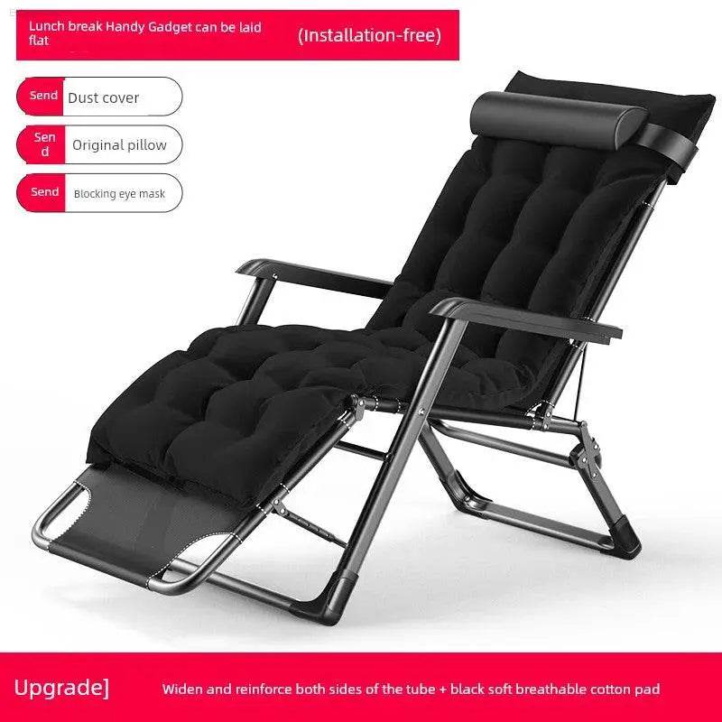 Folding Bed Single Bed Office Lunch Break Recliner Bed for Lunch Break For Home Adult Simple Accompanying Bed Portable Camp Bed - Estalios