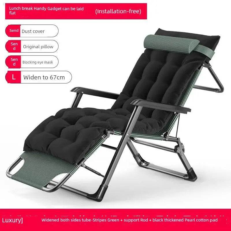 Folding Bed Single Bed Office Lunch Break Recliner Bed for Lunch Break For Home Adult Simple Accompanying Bed Portable Camp Bed - Estalios