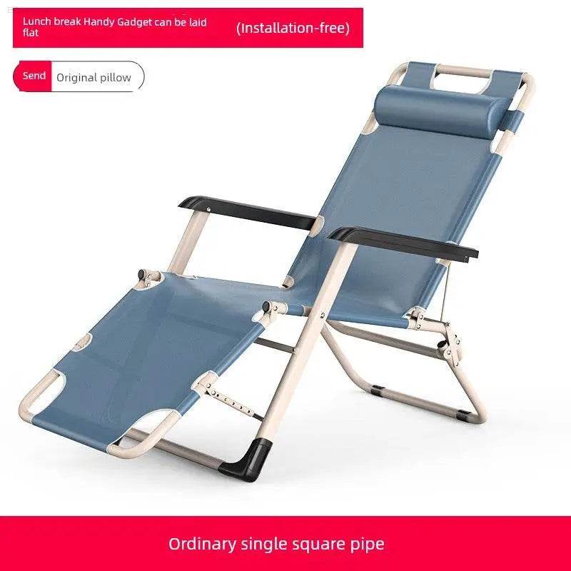Folding Bed Single Bed Office Lunch Break Recliner Bed for Lunch Break For Home Adult Simple Accompanying Bed Portable Camp Bed - Estalios