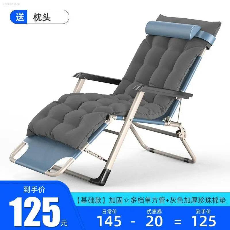 Folding Bed Single Recliner Noon Break Bed For Home Simple Accompanying Bed Handy Gadget Portable Camp Bed Office Bed for Lunch Break - Estalios