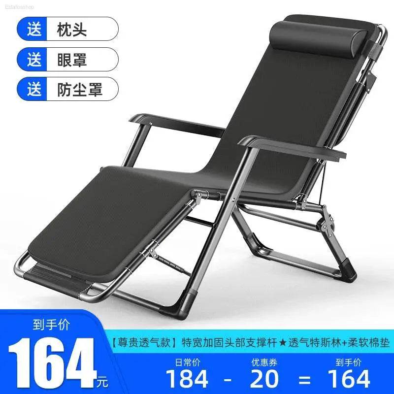 Folding Bed Single Recliner Noon Break Bed For Home Simple Accompanying Bed Handy Gadget Portable Camp Bed Office Bed for Lunch Break - Estalios