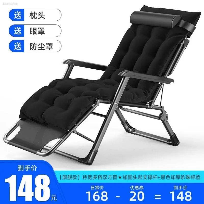 Folding Bed Single Recliner Noon Break Bed For Home Simple Accompanying Bed Handy Gadget Portable Camp Bed Office Bed for Lunch Break - Estalios
