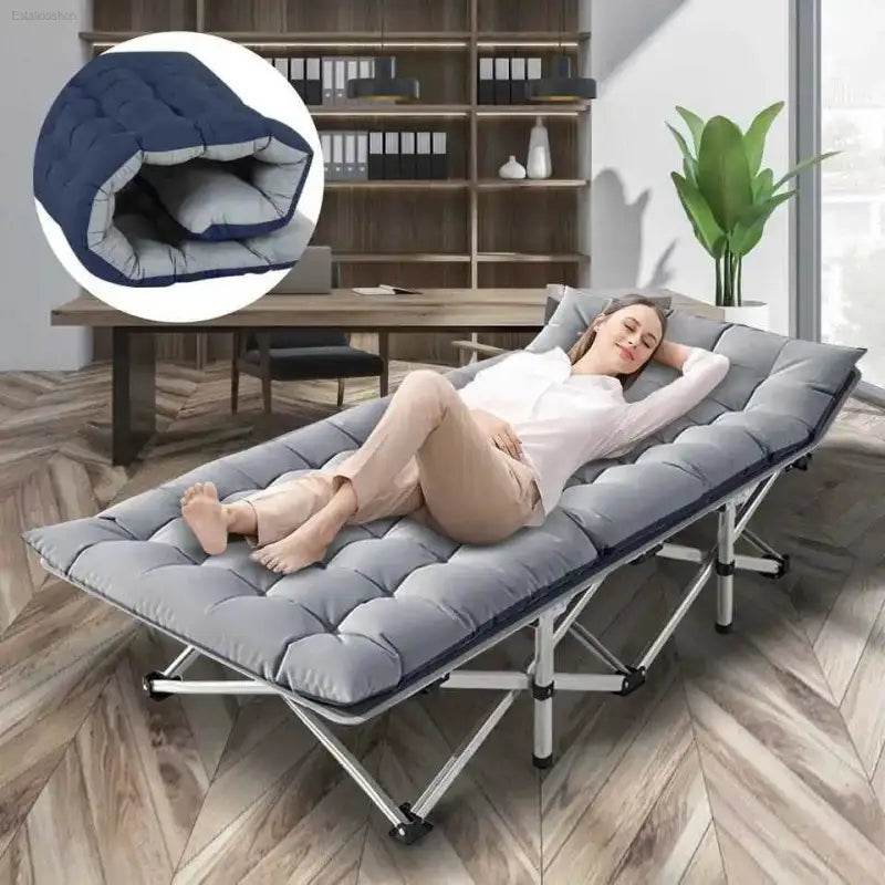 Folding Camping Cot Portable Heavy Duty Bed for Adults - Estalios