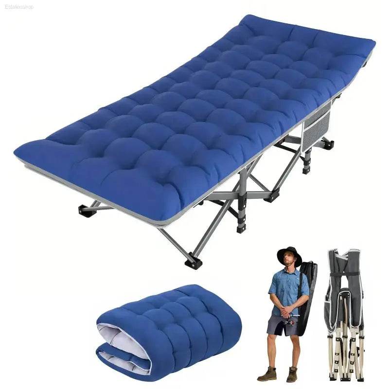 Folding Camping Cot Portable Heavy Duty Bed for Adults - Estalios