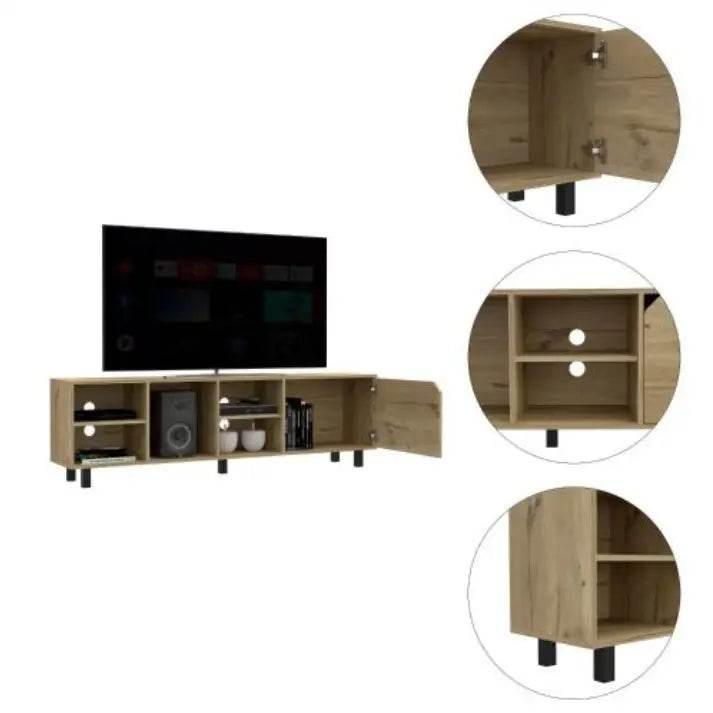Four Light Oak TV Stands for TVs Up to 70 Inches - Estalios