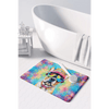 French Bulldog Hippie Dawg Memory Foam Kitchen Mat Machine Washable Anti-Fatigue Mat Cushion Comfort Bath Mat or Kitchen Rug - Estalios