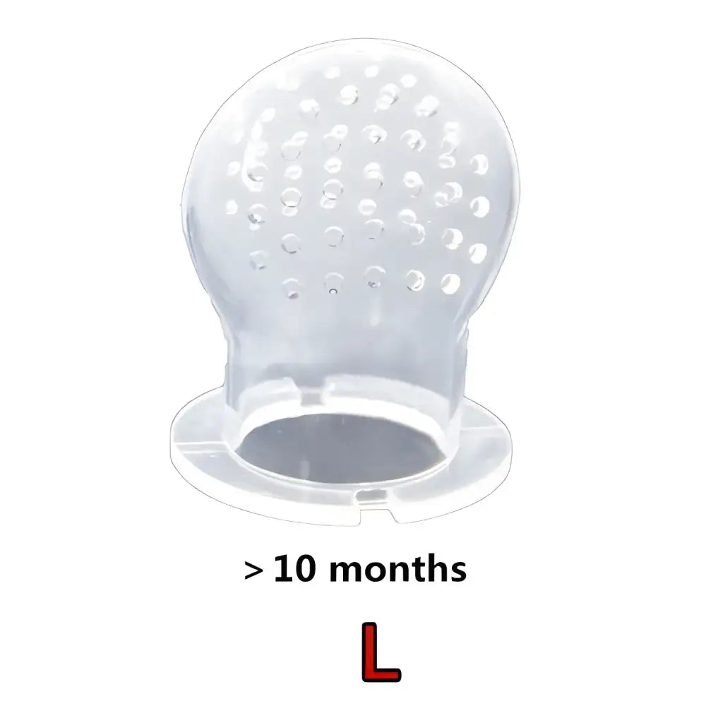 Clear Silicone Baby Food Feeder from Fresh Food Nibbler Baby Pacifiers for easy feeding