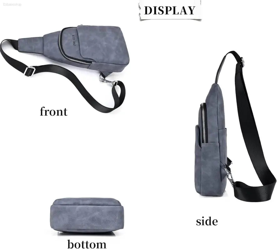 FSD.WG Men's Water-Resistant Sling Backpack - Versatile Crossbody Shoulder Bag for Travel - Estalios