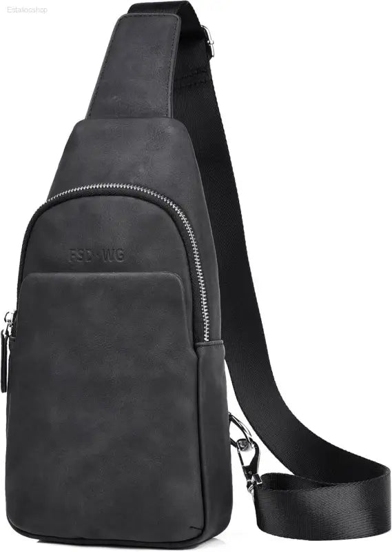 FSD.WG Men's Water-Resistant Sling Backpack - Versatile Crossbody Shoulder Bag for Travel - Estalios