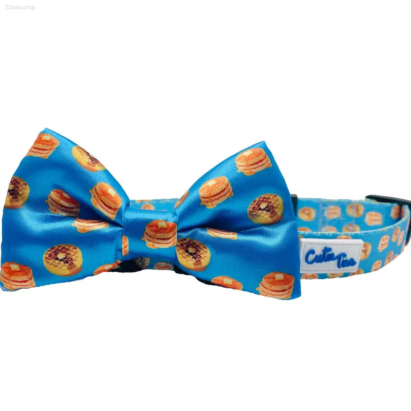 🐾 Fun Style – Pancakes & Waffles Breakfast Dog Collar | Perfect for Fashion-Forward Pups Cutieties.com  EstaliosShop