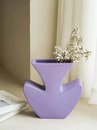 Mesmerizing Lilac Ceramic Vase Enhances Any Home Decor - Estalios
