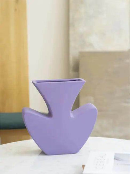 Mesmerizing Lilac Ceramic Vase Enhances Any Home Decor - Estalios