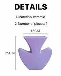 Mesmerizing Lilac Ceramic Vase Enhances Any Home Decor - Estalios