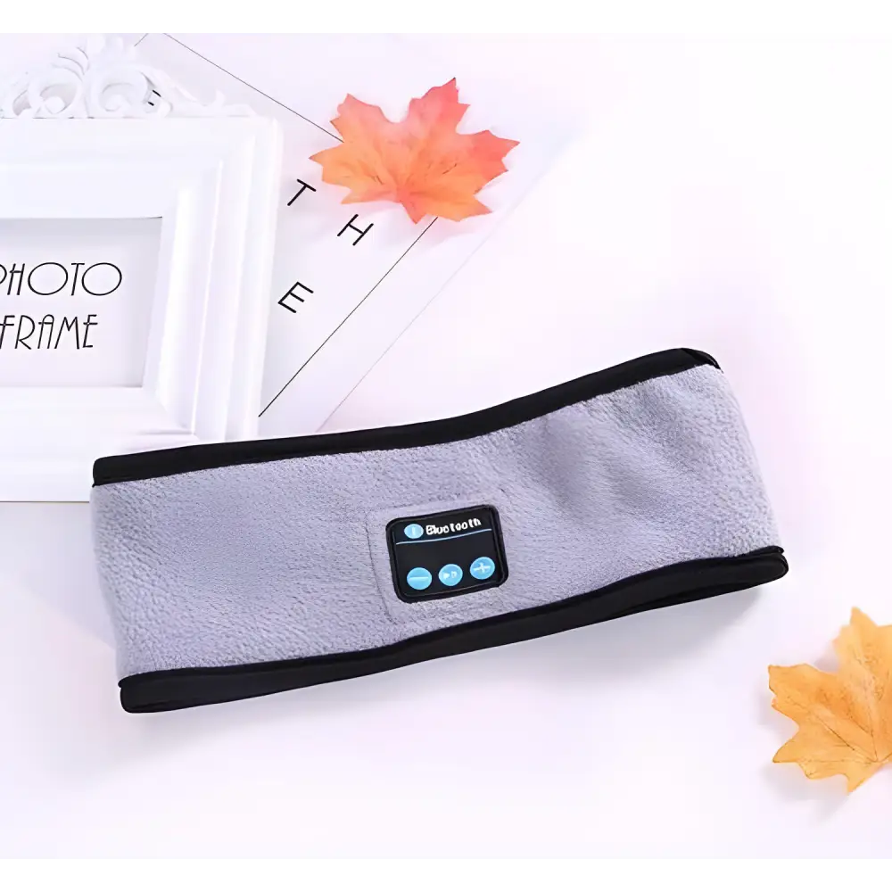 Gray Fleece Bluetooth Headband perfect for Outdoor Fitness Yoga sessions