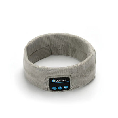 Gray Bluetooth headband perfect for outdoor fitness yoga and stylish workouts