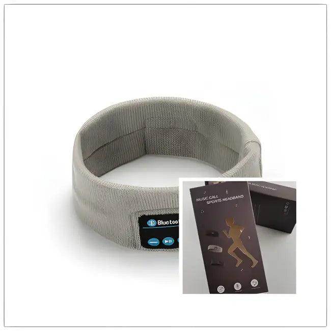 Fuzzy Pink Fitness Yoga Headband with Bluetooth for Outdoor Activities - Estalios