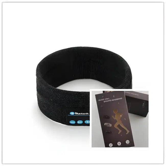 Fuzzy Pink Fitness Yoga Headband with Bluetooth for Outdoor Activities - Estalios