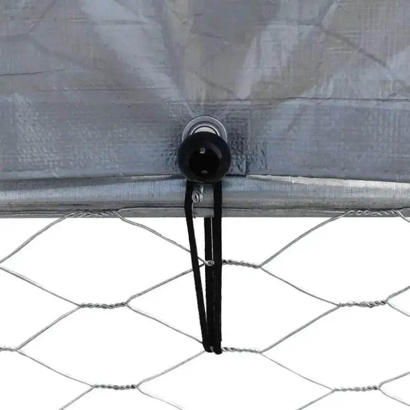 Galvanized Steel Chicken Fortress: Ultimate Dog Cage Upgrade! Introducing the Ultimate Outdoor Haven for your Feathered Friends! this Durable Chicken Coop Provides a Safe and Comfortable - Estalios
