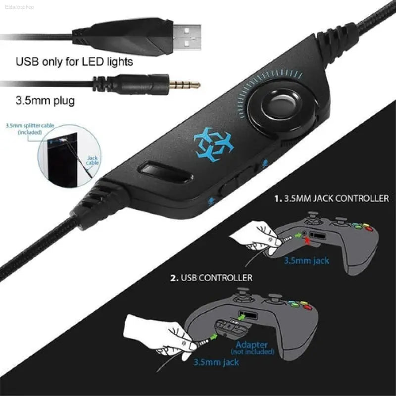 🎮 Game-Changer – Dragon Stereo LED Gaming Headset | Ultimate Comfort for Serious Gamers EstaliosShop  EstaliosShop